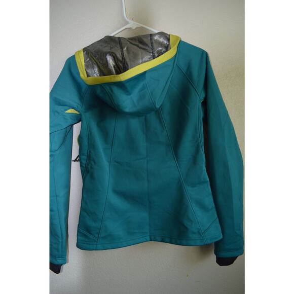 Columbia Women's Heat Feat Softshell Jacket Teal Omni Shield Titanium Size M - Picture 3 of 11